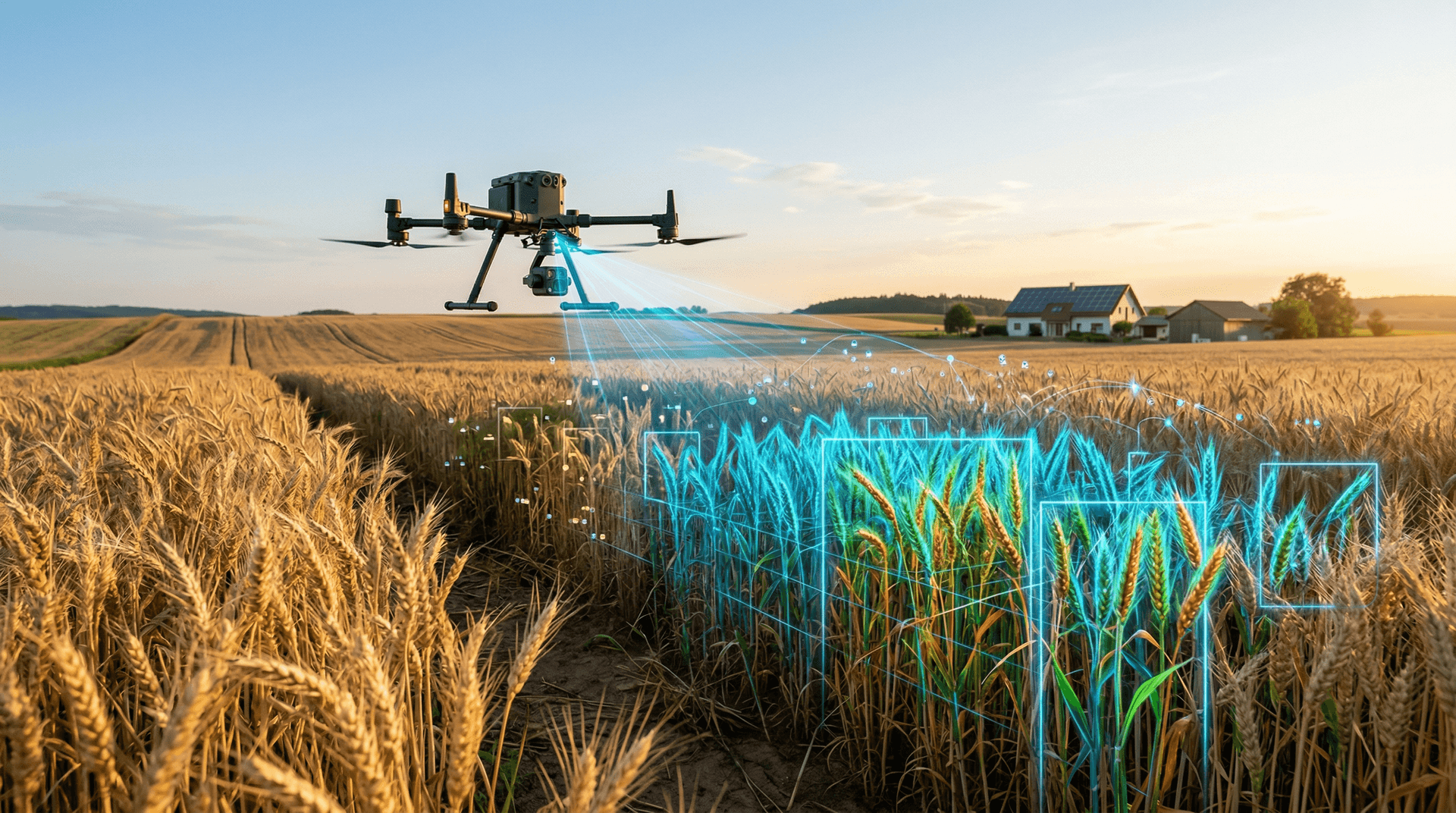 AI Drones Resilient Wheat Cuts Food Costs 12%