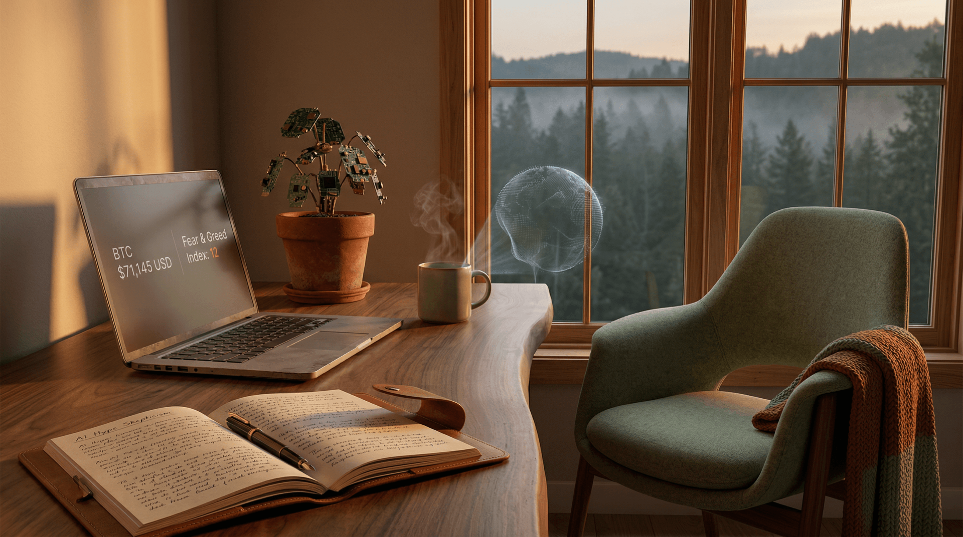 AI Hype Skepticism Surges: Fear Index 12, BTC $71K