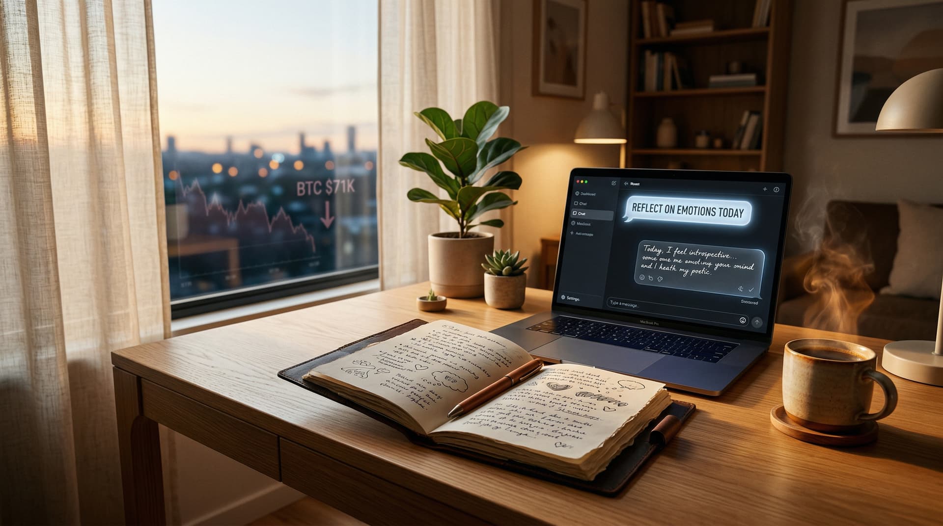 AI Journaling Tools Forge Best-Friend Bonds During Bitcoin $71K Dip