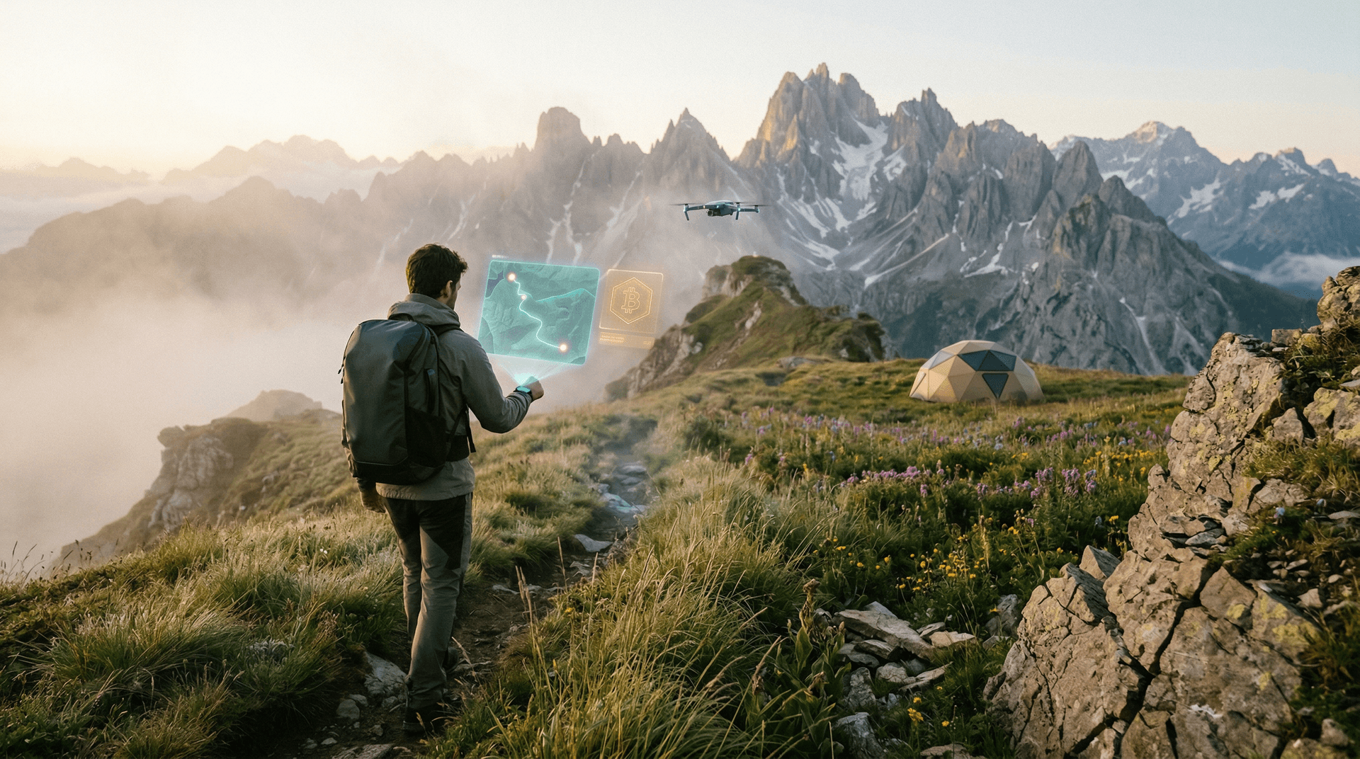 AI Travel 2046 Forecast: BTC Surges 5.6% to $75,539 USD as Fear Index Drops to 21