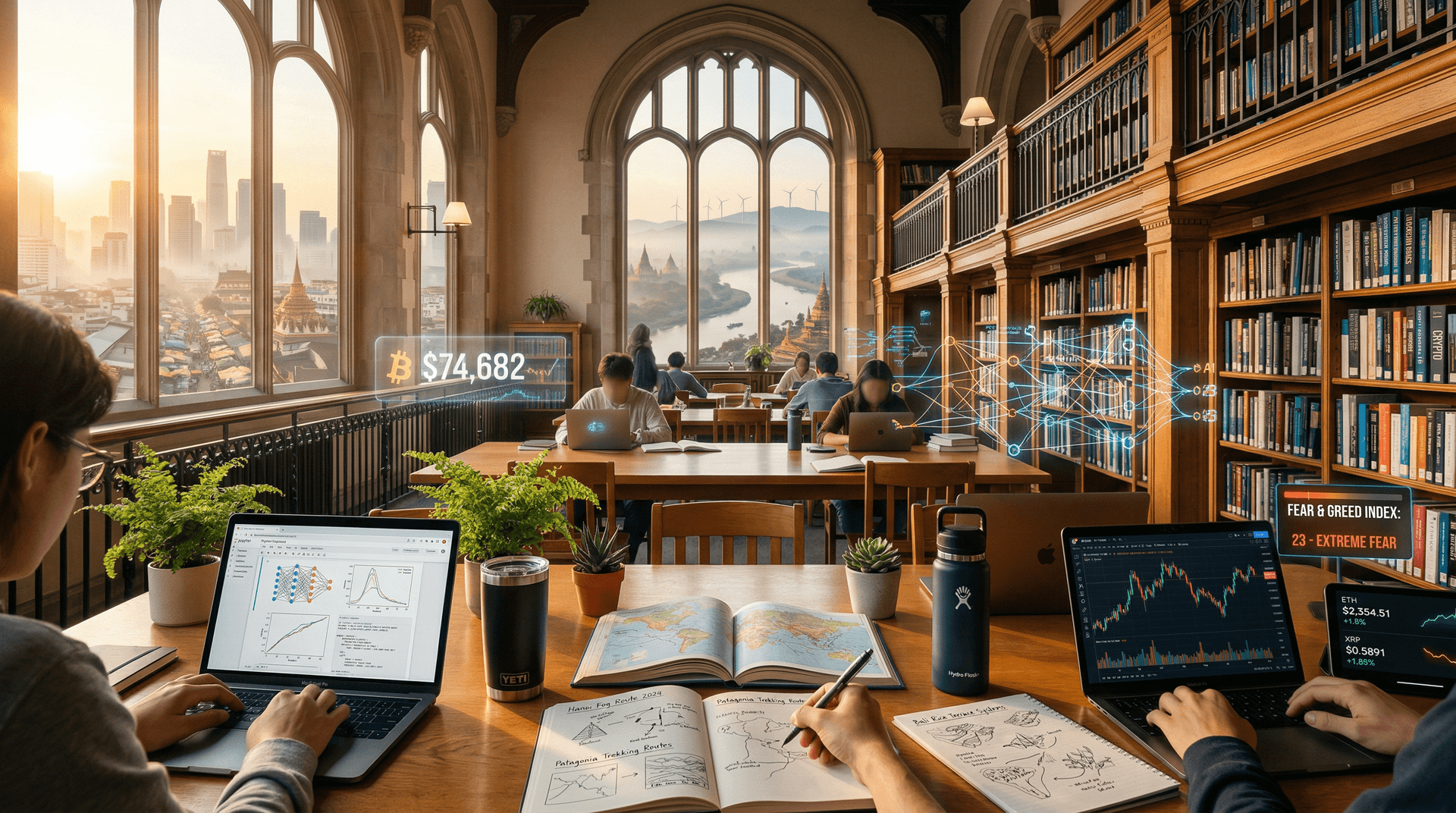 AI Skills Training Builds Resilience as BTC Holds $74K in Fear 23